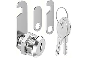 ZiYuya Cerradura de buzón con diferentes claves, Cerradura de cámara del Gabinete Bloqueo del buzón Cerradura de cajón Dresser lock Cerradura de puerta del armario Taquilla de muebles (20MM)