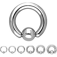 Incaton Septum Piercing Set 16 Gauge - 20 Stück Chirurgenstahl Ringe 6/8/10/12mm
