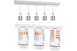 COMVASTARS 2 Pezzi Porta Comande Ristorante,barra porta comande,Portacomande Per Ristorante, Portacomande Adesivo per Ristorante, Organizer Documenti, Ordine, Biglietti, Scontrini, Cucina, Bar ,30cm