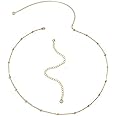 VAMA Adjustable Golden Multipurpose Neck, Wrist, Ankle Chain Waist Hip Belly Chain Kamarband Body Beads Chains Kamar karddhani Kamar bandh Saree Vaddanam for Girls & Women