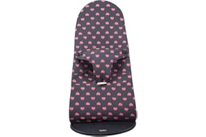 JYOKO Kids Funda para Hamaca Compatible con Babybjorn Soft, Balance (Flúor Heart, ALGODÓN)