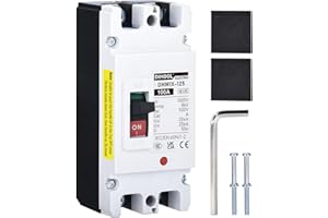 DIHOOL 100A photovoltaïque mccb DC sectionneur, 2 pôles, DC500V, disjoncteur compact photovoltaïque pour photovoltaïque, système solaire module solaire système de réseau