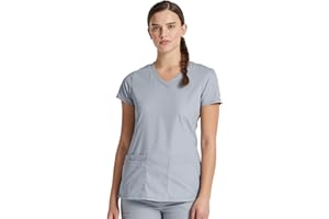Dickies Women's EDS Signature V-Neck Top with Multiple Patch Pockets Medical Scrubs Shirt