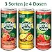 Produktbild Perrier&Juice TESTPAKET alle drei Sorten (je 4 Dosen Ananas-Mango, Erdbeer-Kiwi und Pfirsich-Kirsche)