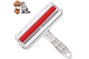 WOEAU Pet Hair Remover Roller - Reusable Remove Dog, Cat and other Pets Hairs Cleaning Lint Fur Brush Rollers Easy to Clean Dogs Cats Hair fluff Removal from Furniture, Clothes, Sofa, Carpet, Couch（Red）