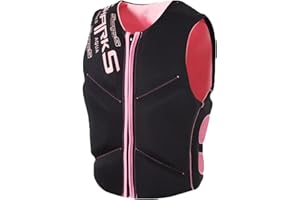 LUIVZD Swim Jacket - Adult Neoprene Life Jacket Lightweight Anti-Collision Large Buoyancy Swimming Vest for Fishing, Boating, Snorkeling(Pink,L)