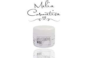 Moustache Wax Uomo - Cera baffi - Modella e controlla barba e baffi per creare vari stili - Melia Cosmetica - 20 ml