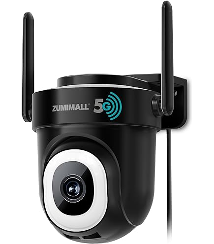 ZUMIMALL Telecamera di sorveglianza batteria esterna, telecamera di sorveglianza wireless