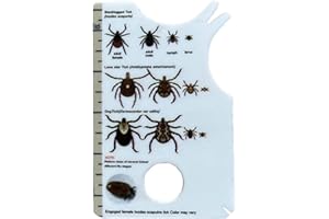 SIRSEON Zeckenkarte Mensch, Zeckenkarte Für Menschen, Zeckenpinzette Für Hunde, Zeckenentferner Für Katzen, Ermöglicht Einfaches Entfernen Von Zecken, Zeckenentferner Für Hunde Und Katzen, 8,5 X 5,4 X 0,1 Cm