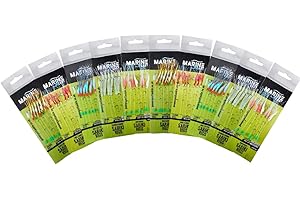 POWER CAST 7 hooks sabiki rigs/Mackerel feathers (5/10 pack)