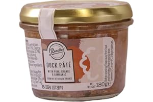 Rendles - Farmhouse Duck & Orange Pate (180g) - Artisan Duck, Pork & Liver Pate, Rich Infusion of Orange & Armagnac, Citrusy & Aromatic, Gluten Free, No Colouring Agents, No Preservatives, Idea Gift