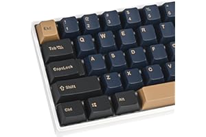 ‎SOLIDEE Blauer Krieger PBT Benutzerdefinierte Tastenkappen ，135 Tasten OEM Profil Double Shot Key Cap Set für Cherry/Gateron MX Schalter 60 Prozent / 64 /GK61 Gaming Mechanische Tastatur