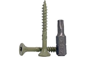 MARCOPOL Confezione da 200 viti per legno con finitura anticorrosione, 4,5 x 40 mm, viti per legno, testa Torx, tipo 17