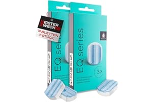 MEISTERZWECK4U Do tabletek odkamieniających Siemens TZ80002, 2 x 3 sztuki, do wszystkich ekspresów do kawy EQ & supresso, czyszczenie, odkamienianie ekspresów do kawy, usuwa osady kamienia, ochrona