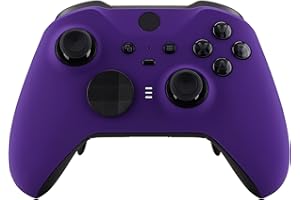 eXtremeRate Cover Custodia per Xbox Elite Series 2 Controller Model 1797,Copertura Frontale Scocca Guscio Ricambio per Xbox Elite Series 2 Controller Wireless Core&2 Anelli-Viola
