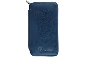 CM CONTE MASSIMO CONTE MASSIMO Portachiavi Per Uomo e Donna, Vera Pelle Con Cerniera, Ganci e Tasche, Con Scatola Regalo