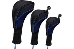 Namvo 3Pcs/Set Golf Driver Wood Head Club Covers Equipment Pole Protective Sleeve Professinal Golf Putter Head Protectors