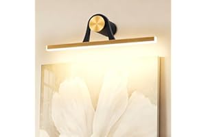 MantoLite Aplique de baño 60 cm, aplique de baño LED 12 W, aplique de 1320 lúmenes, aplique de baño 3000 K, aplique decorativo moderno, adecuado para salón y dormitorio.
