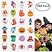 Produktbild 144 Sortierte Halloween Abwaschbare Tattoos, 24 Sticker mitSüßen Designs als Kinder Tattoos