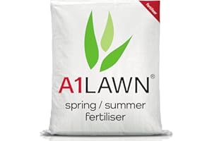 A1LAWN A1 Lawn Ultimate Spring Summer Fertiliser, 10kg (280m2) - [10-4-4] Nitrogen Rich Feed with Potassium & Phosphorous - UK Professional Grade to Boost Lawn After Colder Months