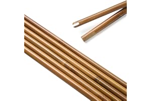 SHARROW Tiro con L'Arco Albero di Freccia in bambù Fatti a Mano, 7mm/8mm/9mm/10mm Diametro Aste di Freccia in bambù per DIY Tradizionale Arco Ricurvo Longbow Frecce