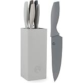 MasterChef Kitchen Knife Set with Universal Taco Stand | Set with Knife Set for Bread, Onion, Chef, Meat and Peeling, Stainle