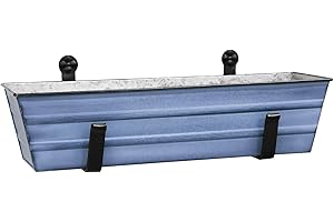 ACHLA DESIGNS Achla Window Box and Brackets, Metal, Blue, S