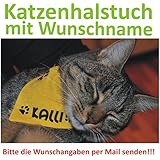 Katzenhalstuch mit Wunschname --- Wunschangaben bitte separat als Mail