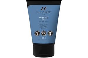 SHABENAA SHAVESAFE FOR PERFECT SHAVING ShaveSafe Shaving Gel Men - Nourishing, Gentle and Transparent Shaving Gel Men - Sensitive Men - 100 ml