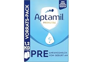‎APTAMIL Aptamil Pronutra Pre – Anfangsmilch von Geburt an – Im praktischen 1,2 kg Vorratspack und ohne Palmöl