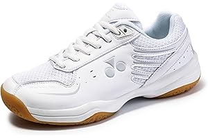 ForceRoute Chaussures de Badminton,Chaussures de Squash,Chaussures de Tennis de Table en Salle,Chaussures D'entraînement en Cour D'intérieur,Unisexe Adolescents,Respirant Léger,Respirantes.