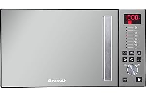 Brandt SE2616B - Micro-ondes pose-libre - 8 Autoprogrammes - Cavité Enamélite - Mode Décongélation - 26L - 900W - Noir