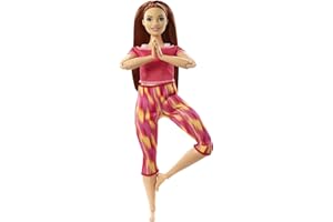 Barbie Movimiento sin límites Muñeca articulada pelirroja con ropa deportiva de juguete (Mattel GXF07)