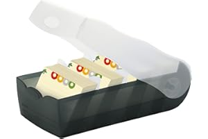 HAN 998633 - Card Box Croco A8 Translucent/Black