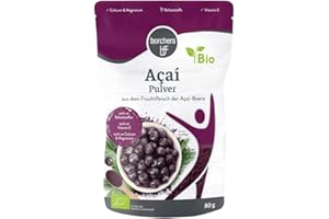 ‎BORCHERS borchers Bio Açaí-Pulver | Für Drinks, Smoothies und Müsli | Aus der Acai-Beere | 80g