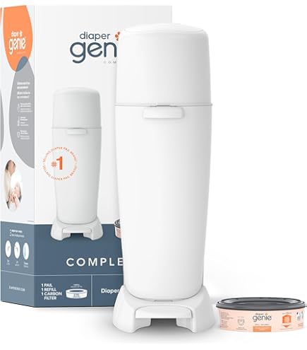 Jumbo Square Refills Disposal Bags Refill Compatible with Diaper Genie Classic, Compact and Select Pails, Hold Up to 810 Newborn-Sized Diapers Per Refill, Pack of 6