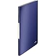 Leitz A4 Display Book, 40 Pockets, 80 Sheet Capacity, Transparent Pockets, Titan Blue, Style Range, 39590069