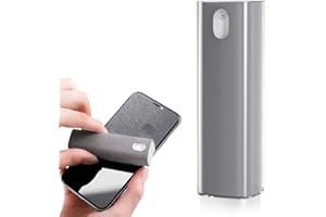 Detergente Per Schermo, Taozoey Screen Cleaner, Detergente Spray e Panni in Microfibra, Pulitore Schermo Riutilizzabile, for All Phones, Laptop and Tablet Screens (Senza Liquido)