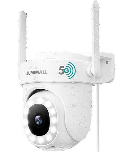 ANTELA 8MP bewakingscamera voor buiten, 355°/90° PTZ WLAN-camera voor buiten, met 24/7-opname, IP65, 50 m kleuren/IR/Smart nachtzicht met schijnwerper, 2-weg audio, bewegingsdetectie, alarmmelding