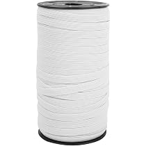 Elastico bianco 6 mm altezza bobina da 10 metri | Elastici in vendita