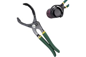Ancuioyz Ölfilterschlüssel, Ölfilterzange 33cm Ölfilterzange Verstellbar Ölfilter-Entfernungswerkzeug mit Rutschfesten Griff, 63-116mm Ölfilterentfernung für Motorräder, Autos, Lastwagen