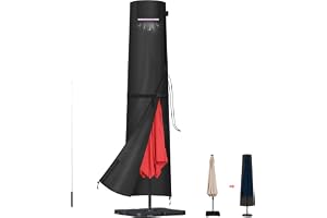 LAMUNI Skyddsfodral för Parasoll Ø 2-4m, 420D Skydd för Trädgårdsparasoll