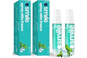 ESMILE Spray Alito Fresco – Rimedio Immediato per Alitosi e Alito Cattivo – Formula Naturale e Tascabile per un’Alito Sempre Perfetto al Gusto Menta - Kit da 2 -20ml
