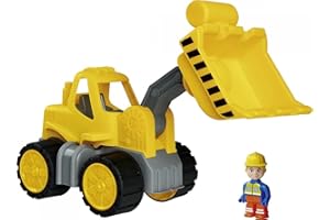 BIG Spielwarenfabrik 800054837 Big-Power-Worker - Cargador de Rueda + Figura, Color Amarillo
