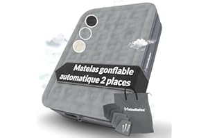 Heimfleiss® Matelas Gonflable 2 Personnes Electrique | Lit Gonflable Premium 150x200 cm / 2 Places | Matelas Gonflable Rapide avec Pompe Électrique Intégrée | Matelas d'Invités Autogonflant & Camping