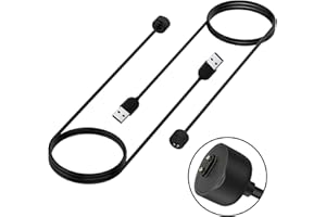 ZUOQIANG 2pcs Cargador para Xiaomi Mi Band 5/6/7, Cable de Carga Recambio Portátil, Cargador Magnetico 47cm