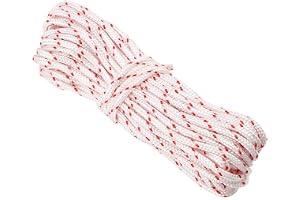 Starter Cable Nylon 5mm 10m for STIHL ECHO MCCULLOCH HOMELITE Trimmer | Resistent mot slitage för långvarig användning, Ersätter enkelt trasigt snöre, 5mm diameter passar de flesta modeller