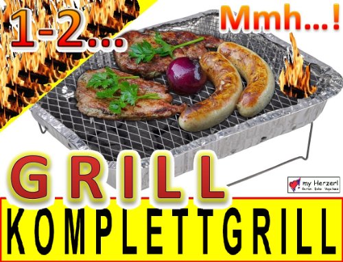 CAMPING WOHNMOBIL OUTDOOR – Grillstation Einmalgrill Einweggrills Edelstahl Grill Holzkohle Tischgrill…