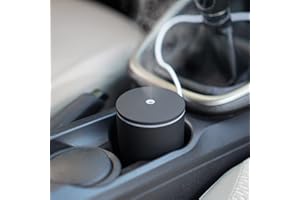 HCJYLLY Aroma Diffuser for ätherische Öle, Mini USB Ultraschall Luftbefeuchter, 60ml Cool Mist Humidifier mit 7 Farben LED, Automatische Abschaltung und Super leise, DuftöL Diffuser für Auto (Black)