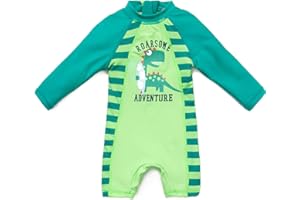 BONVERANO Traje baño bebé protección Solar UPF 50+ Cierre Cremallera